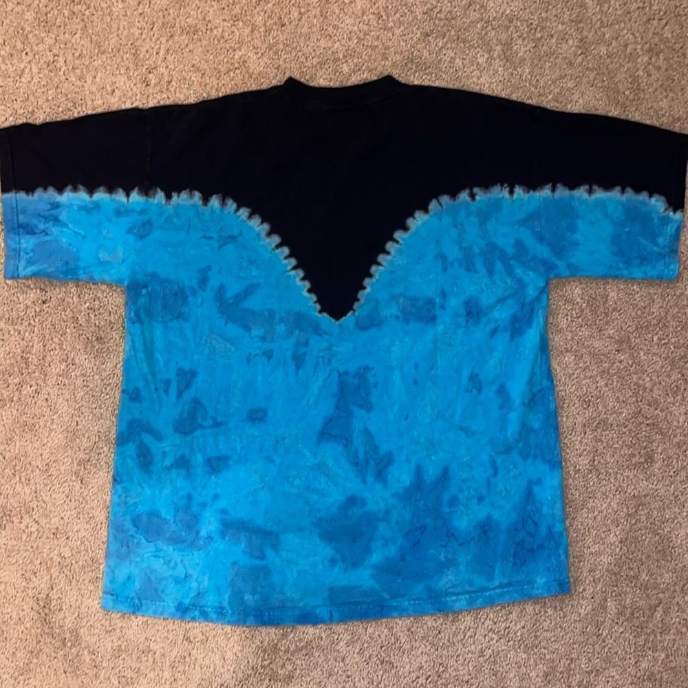 Vintage 1999 Y2K Star Trek Tie Dye graphic Tshirt, size L - Picture 2 of 5